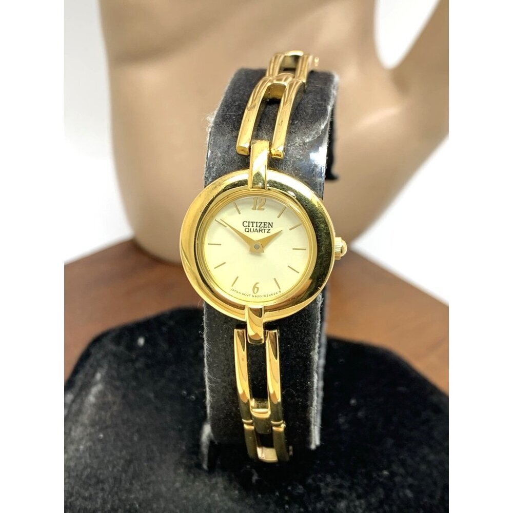Citizen Women's Watch 5920-S99183 Quartz Gold Dial Petite 20mm Stainless Steel